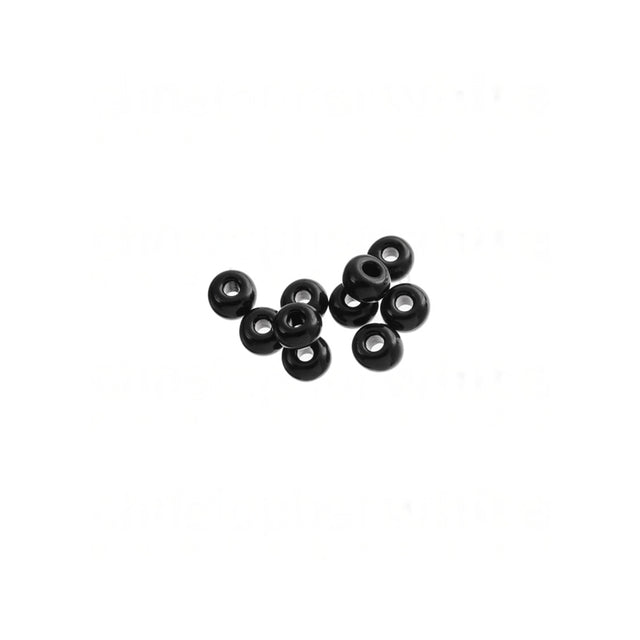 Loose Black Seed Glass Beads, Top View shot